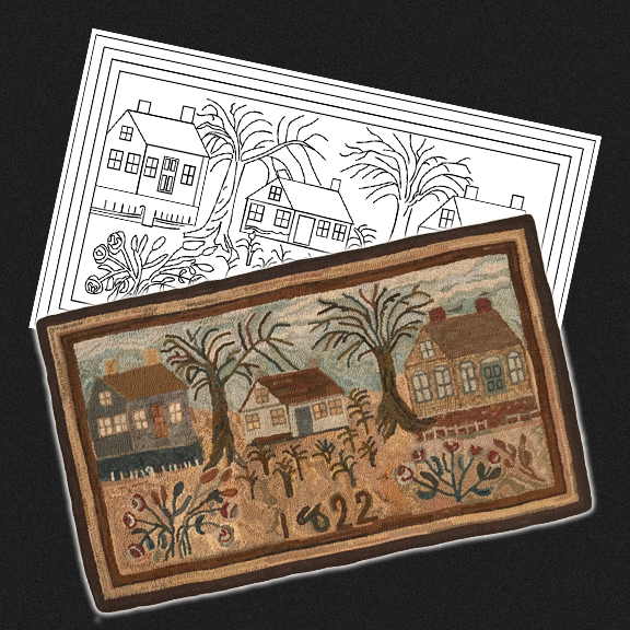 Country Rug Pattern Old Homestead Rug Pattern by Country Gathering LLC | Country Gatherings