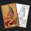 4th of July Flag Postcard Rug Pattern