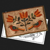 Fraktur Floral Rug Pattern