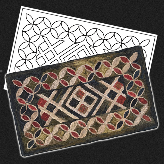 Country Rug Pattern Rose Trellis Rug Pattern by Country Gathering LLC | Country Gatherings