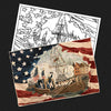 George Washington's Inauguration Postcard Rug Pattern