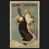 Merry Christmas Santa Postcard Rug Pattern