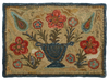 Flowers in Vase Rug Kit or Pattern - Light Background