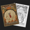 Thanksgiving Turkey Postcard Rug Kit or Pattern