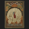 Thanksgiving Turkey Postcard Rug Kit or Pattern