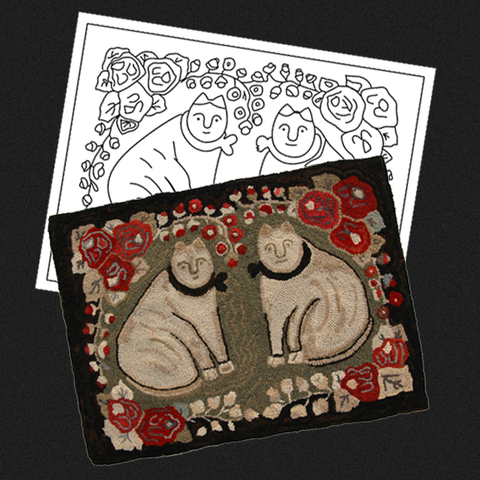 Olde Cats Rug Pattern