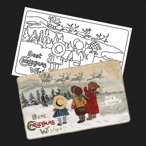 George Washington's Inauguration Postcard Rug Pattern by Country ...